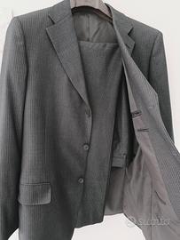 Completo uomo gessato grigio - (Taglia 52)