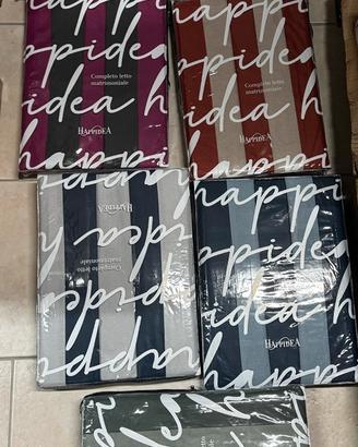 Completo letto matrimoniale happidea-vari colori