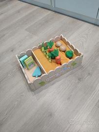 Set orto in legno - il giardino delle verdure