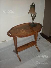 "Hibiscus"-Tavolino Art Nouveau Gallè