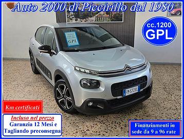 Citroen C3 1200 GPL Tagliando e Garanzia12mesi