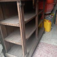 Dispensa Antica del 1800 noce con Piede di leone