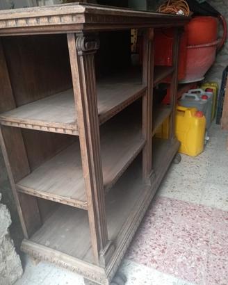 Dispensa Antica del 1800 noce con Piede di leone