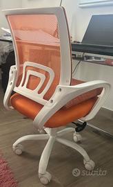 Sedia ergonomica arancio