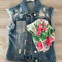 Gilet jeans bambino