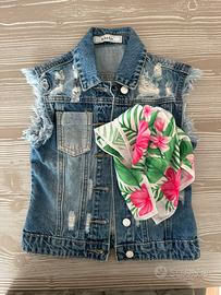 Gilet jeans bambino