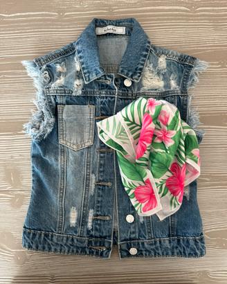 Gilet jeans bambino
