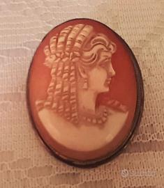 Spilla Pendente Cammeo Argento 800