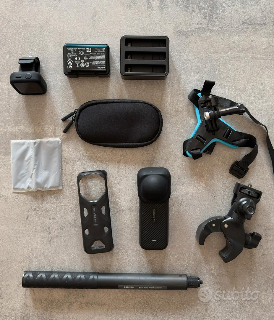 Insta360 X4 pack moto + telecomando + accessori