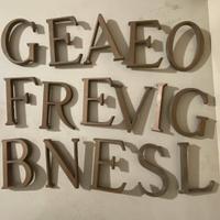 Lettere vintage metallo