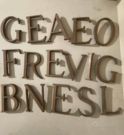 Lettere vintage metallo