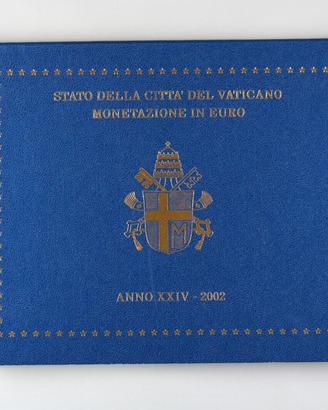 Serie divisionale euro vaticano 2002 fdc