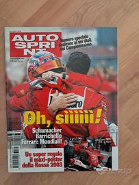 Autosprint 2003 Schumacher Campione del Mondo F230