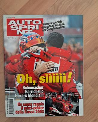 Autosprint 2003 Schumacher Campione del Mondo F230