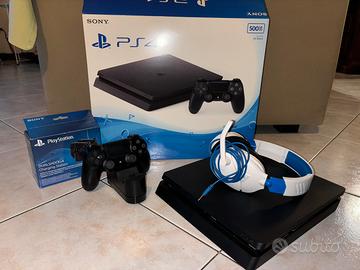 Playstation Slim 500 gb + accessori