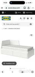 Letto singole apribile completo di materassi