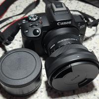 Canon R50 kit + filtro CPL e adattatore EF RF