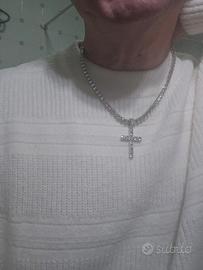 collana Da tennis uomo donna + pendente 