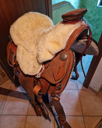 Sella Western Wade artigianale da lavoro