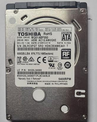 Hard disk 500Gb SATA Toshiba 