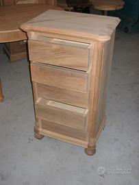 Cassettiera con 5 cassetti in legno