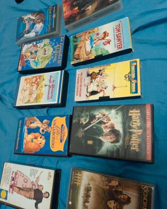 10 VHS Titoli Misti cartoni e film