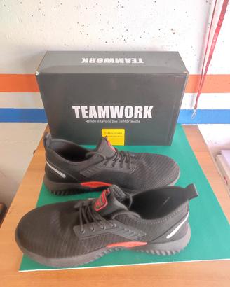Scarpe antinfortunistiche basse Teamwork n.40 (ves