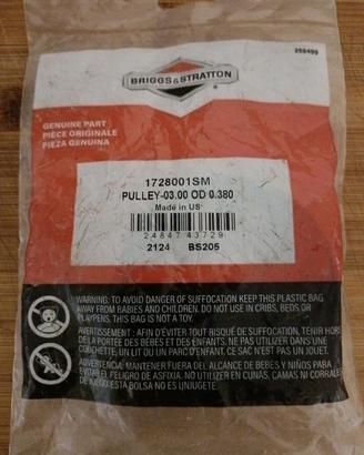 Puleggia Tendicinghia Tagliaerba Briggs & Stratton
