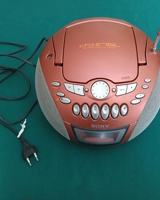 SONY MODELLO CFD-E75L, CD/CASSETTE/RADIO.