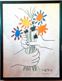 PICASSO - "Bouquet of Peace" 1958, litografia