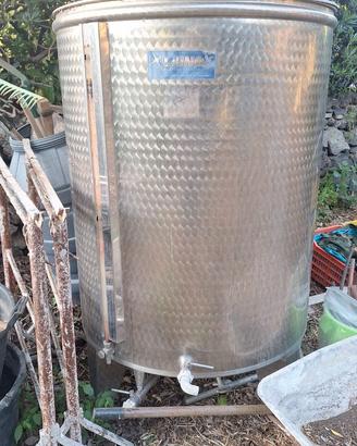 Serbatoio acciaio inox per olio 1000l