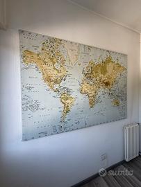 Planisfero decorativo 200x140cm