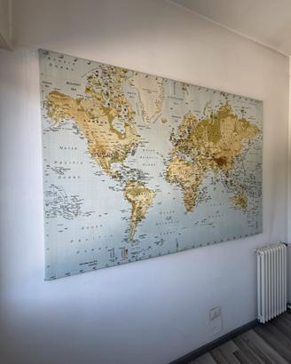 Planisfero decorativo 200x140cm