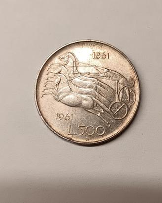 500 Lire centenario unità d'Italia