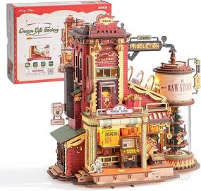 ROKR Puzzle 3D in legno modello in legno da costru