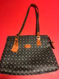 Borsa in pelle nera Briciole