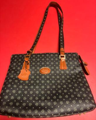 Borsa in pelle nera Briciole