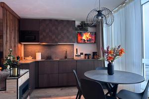 Dentro la Pista da sci Marilleva 1400 Monolocale