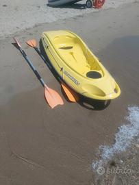 Canoa rigida BIC (TAHE) Ouassou giallo + 2 Pagaie