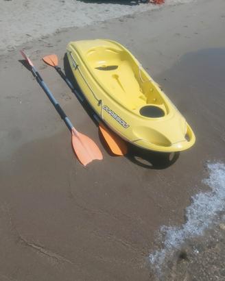 Canoa rigida BIC (TAHE) Ouassou giallo + 2 Pagaie