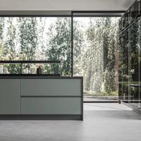 CUCINA come DISEGNO ALLEGATO isola+lineare 765cm