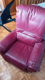 Poltrona relax massaggiante elettrica reclinabile