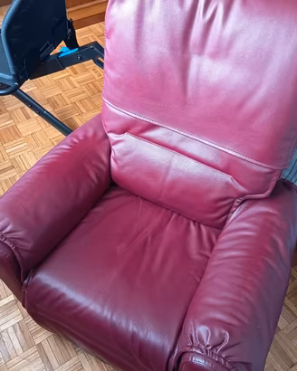 Poltrona relax massaggiante elettrica reclinabile