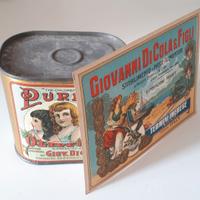 scatola latta fusto di olio termini imerese antica