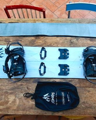 splitboard Jones Solution 159W + attacchi + pelli
