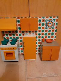 cucina delle bambole vintage