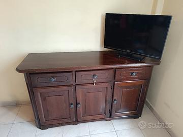 Credenza più tavolo legno massello