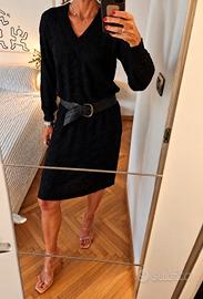 Vestito Missoni nero lavorato motivi jacquard 