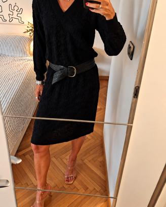 Vestito Missoni nero lavorato motivi jacquard 