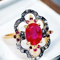 anello stile antico art decò 